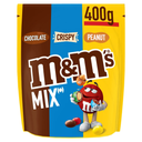 M&M'S Bombons chocolate de leite amendoins e arroz tufado MIX 400 g