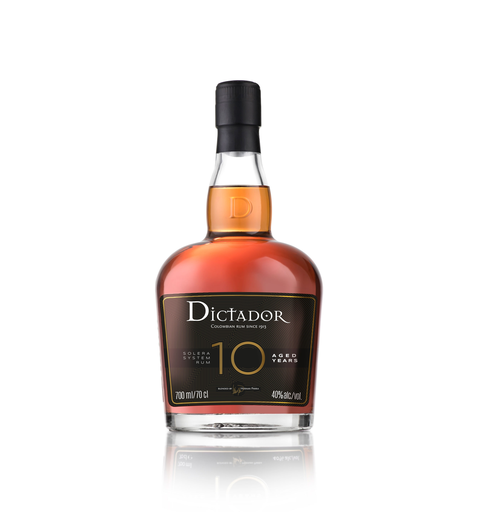 [5902596700287] DICTADOR Amber Rum Colombia 10 Years 70 cl