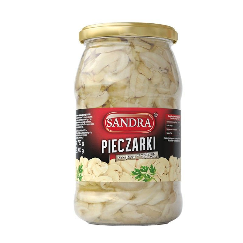 SANDRA Sliced Mushrooms 800 ml