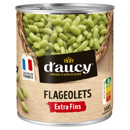 [3017800007761] D'AUCY Flageolets verts extra fins 530 g