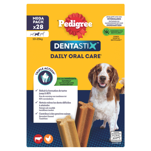 [5998749108277] PEDIGREE Dentastix Bâtonnets hygiène bucco-dentaire pour chien moyen 28 sticks