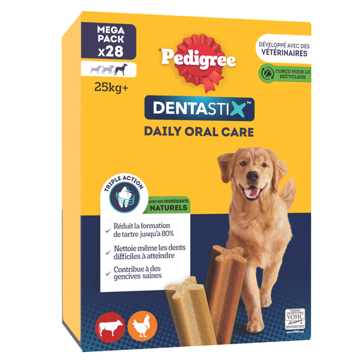 [5998749110027] PEDIGREE Dentastix bâtonnets hygiène bucco-dentaire pour grand chien 28 sticks
