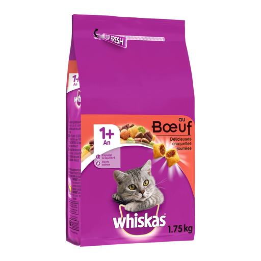 [5998749129043] WHISKAS Cat Dry Food Beef 1.75 kg