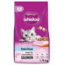 Whiskas Croquettes Pour Chat Adulte Stérilisé Saumon 1,75Kg