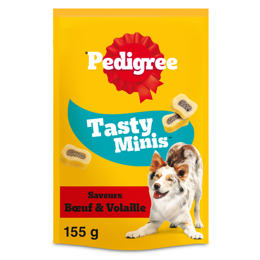 [5998749134382] PEDIGREE Sa Récompense friandises bouchées fourrées au bœuf et volaille 155 g