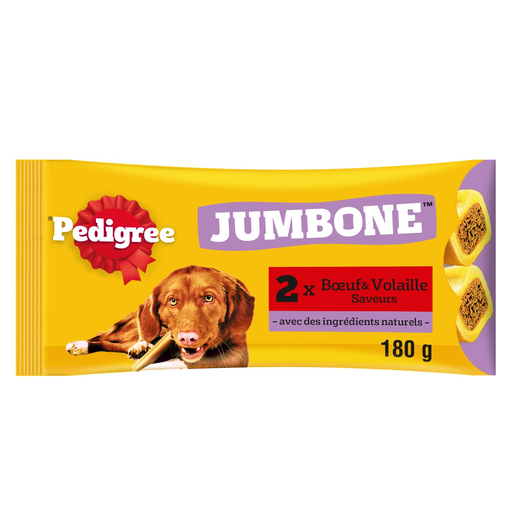 [5998749139837] PEDIGREE JUMBONE Premios para Perro Mediano Buey y Aves 180g