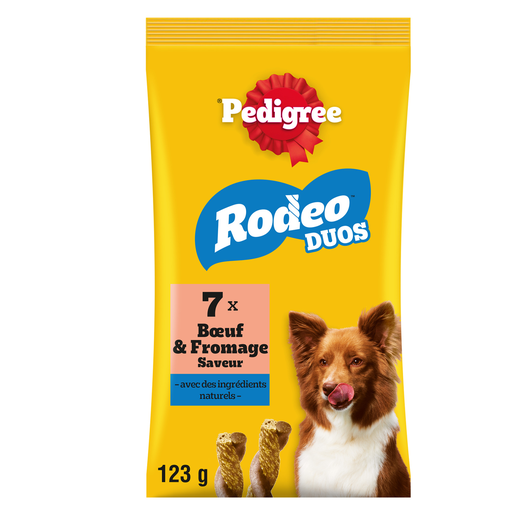 [5998749140390] PEDIGREE Rodeo Duo dog treats beef and cheese 7 pieces 123 g