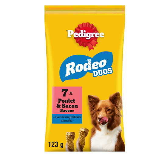 [5998749140512] PEDIGREE Rodeo Duo friandises pour chien saveurs poulet et bacon 7 pièces 123 g