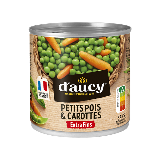 [3017800078723] D'AUCY Guisantes y zanahorias extra finos 265 g