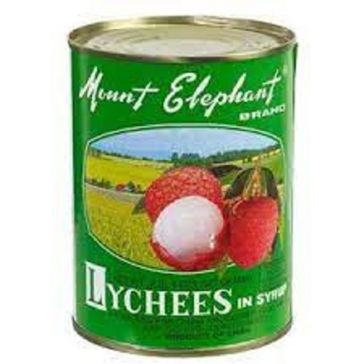 [6901009370306] MOUNT ELEPHANT Lychees in syrup 567 g