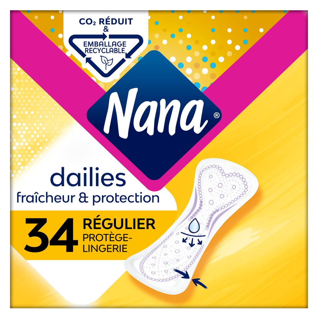 NANA Daily Freshness Normal Pantyliners 34