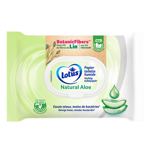 [7322540757750] LOTUS Moist Toilet Tissue Aloe Vera Softness 42 sheets