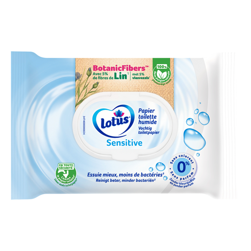 [7322540757781] LOTUS Toalhitas papel higiénico húmido Sensitive 42 folhas
