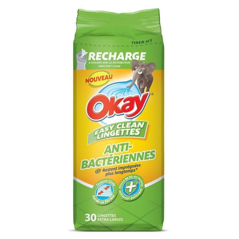 OKAY Recarga Toalhitas Antibacterianas 30 unidades