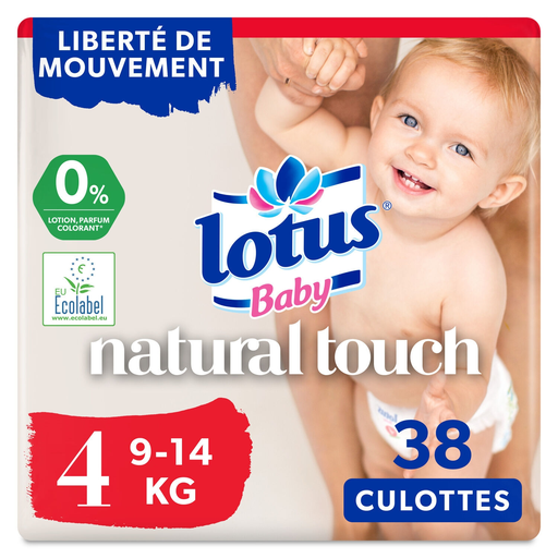[7322540840063] LOTUS Couches-culottes taille 4 (9-14 kg) - paquet de 38