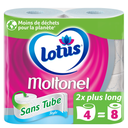 LOTUS Moltonel Style Toilet Paper Tube-Free x4 rolls
