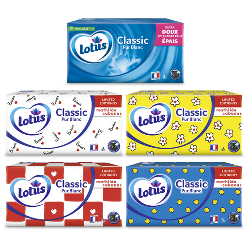 [7322541353326] LOTUS Tissues pure white 3-ply 80 tissues