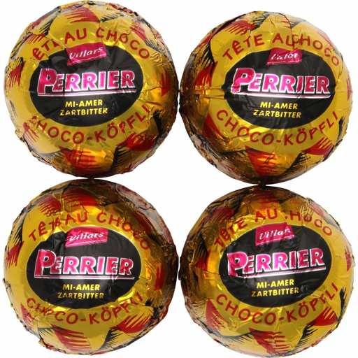 [7610036004724] VILLARS Têtes au choco semi-sweet 4 chocolates 4 x 30 g