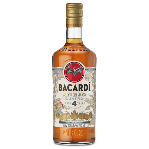 [7610113001417] BACARDI Ron Anejo Cuatro 4 Year Old Puerto Rico 70 cl