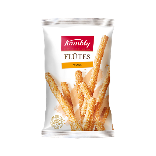 [7610216184000] KAMBLY Savory Biscuits Sesame Flutes 125 g