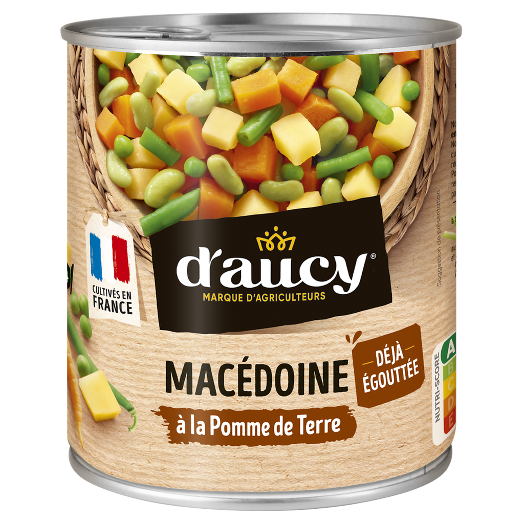 D'AUCY Macedónia de legumes escorrida 530 g