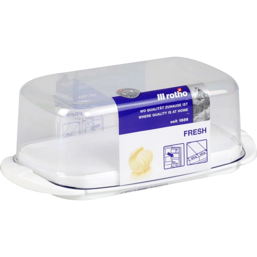 [7610859094247] ROTHO Beurrier Transparent en Plastique Fresh 18x9,5cm