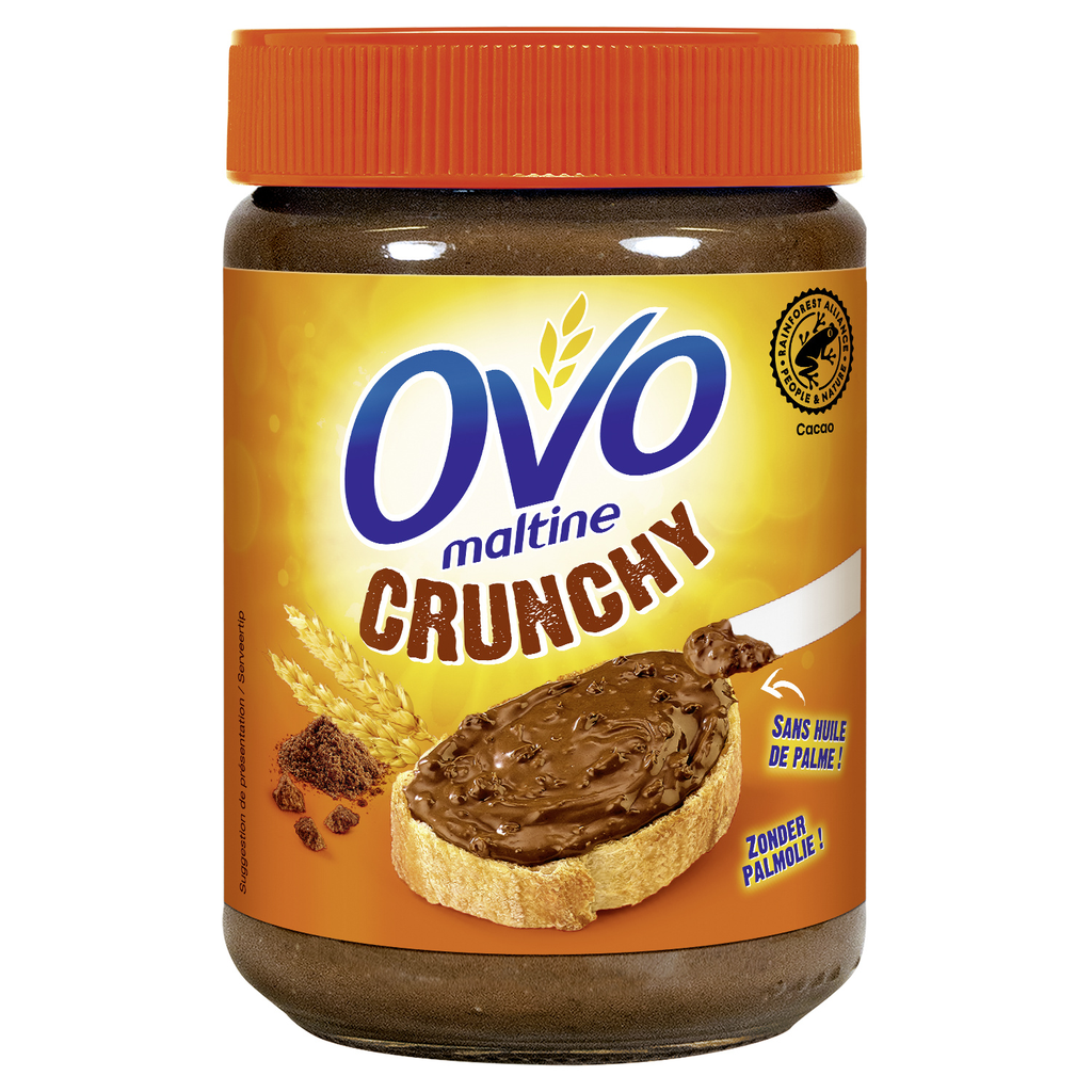 OVOMALTINE Crema de untar crunchy con trocitos crujientes 360 g