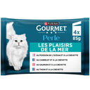 GOURMET Perle Plaisirs de la Mer fish meal for cats 4 pouches of 85 g