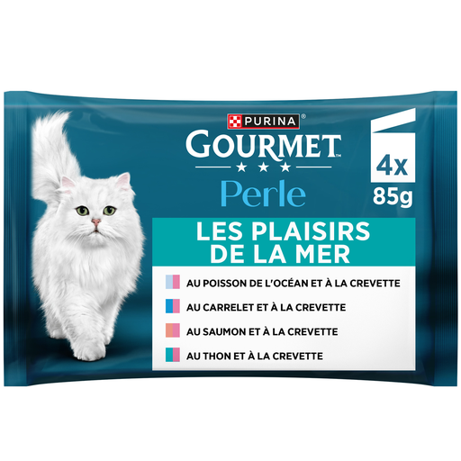 [7613030946021] GOURMET Perle Plaisirs de la Mer comida de pescado para gatos 4 sobres de 85 g