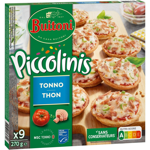 [7613031464319] BUITONI Mini pizzas tonno Piccolinis 9 x 30 g