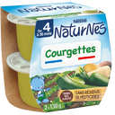 NATURNES Baby Lunch Courgettes, 2 pots of 130 g