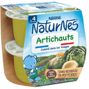 NATURNES Puré de alcachofas para bebé 2 tarros de 130 g