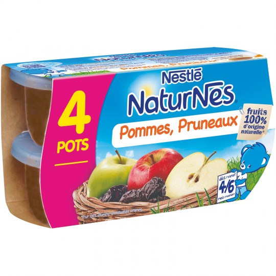 Nestle Naturnes Pomme Pruneau 4X130G