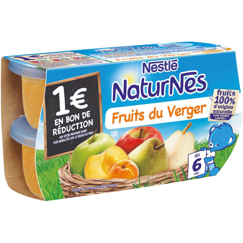 Nestle Naturnes Fts Du Verger 4X130G