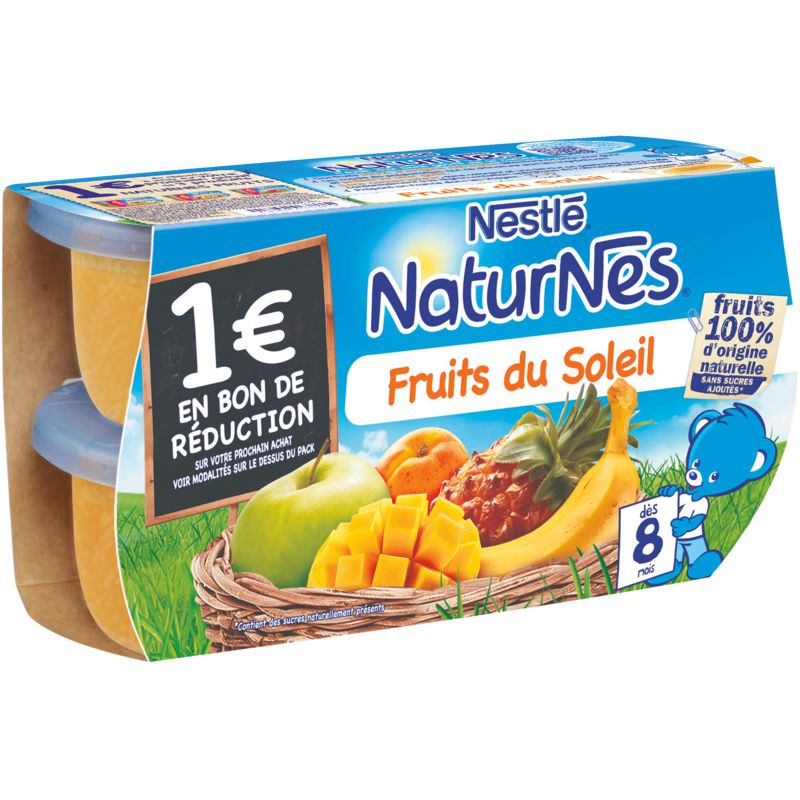 Nestle Naturnes Fts Du Soleil 4X130G