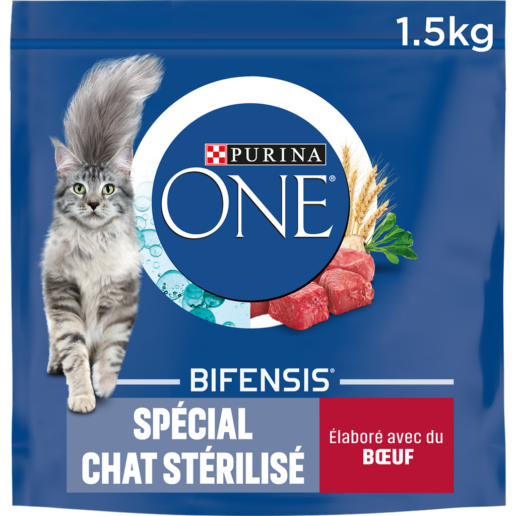PURINA ONE Gato Esterilizado Buey y Trigo 1,5 kg