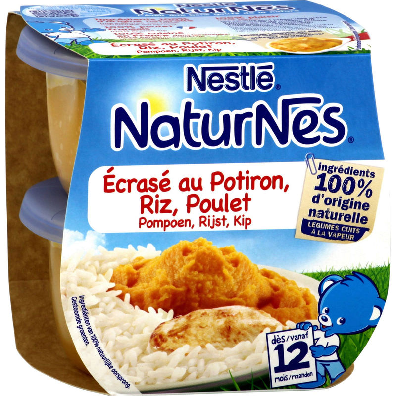 Nestle Pack 2X200G Naturne Potiron Poulet