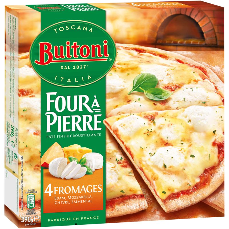 Buitoni Nestle Grand Froid Pizza A Pierre 3 Fromage 390G