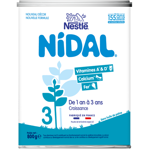 [7613032322595] NESTLE Leite em pó para bebés 3ª idade Crescimento Nidal 800 g