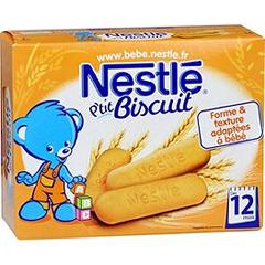 Nestle P'Tit Biscuit Nestlé Dès 10 Mois Étui 180G