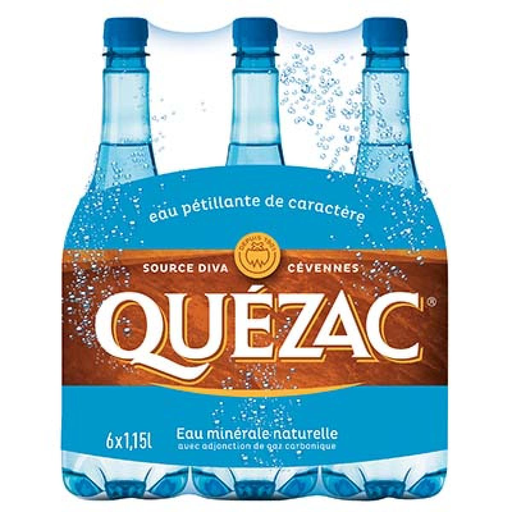 [7613032733032] QUEZAC Eau Minérale Gazeuse 6x1,15L