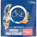 PURINA ONE Gato Esterilizado Salmão e Trigo 1,5 kg