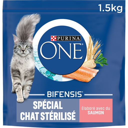 [7613032759155] PURINA ONE Sterilised Cat Salmon and Wheat 1.5 kg