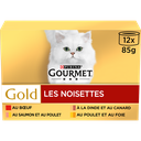 GOURMET Gold Pâtée pour chat assortiment viandes et poissons 12 x 85 g