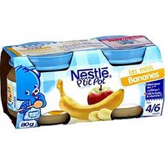 Nestle Pack 2X80G P'Tit Pot Banane