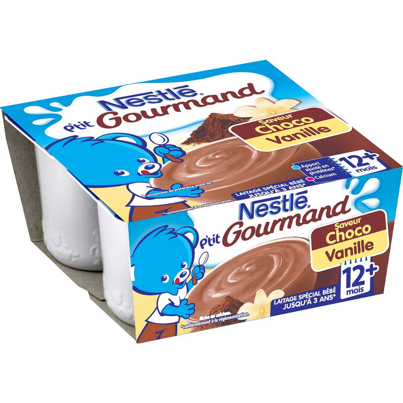 Nestle P.Gour Choc Vanil4X100G