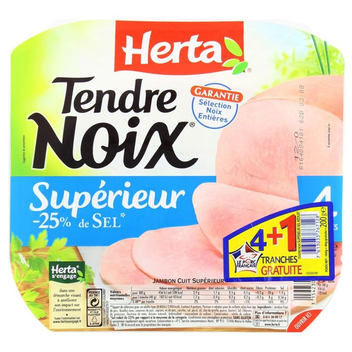 [7613033767128] HERTA Fiambre Novo Sal Reduzido 4 Fatias