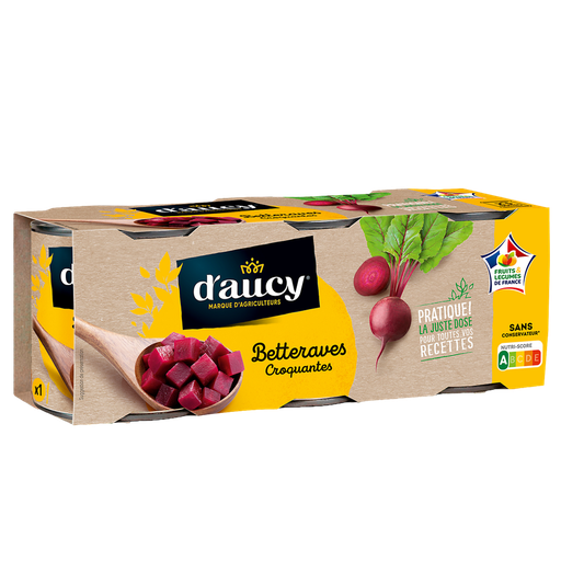 [3017800231777] D'AUCY Remolacha roja en dados 0.39 kg