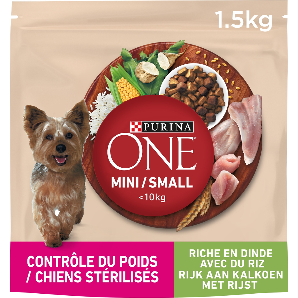 PURINA ONE Small Dog Mini Weight Control Turkey 1.5 kg