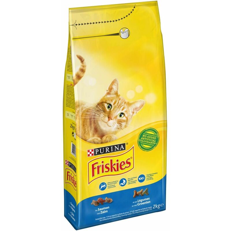 Friskies Croquettes Pour Chat Saumon : Le Sac De 2 Kg